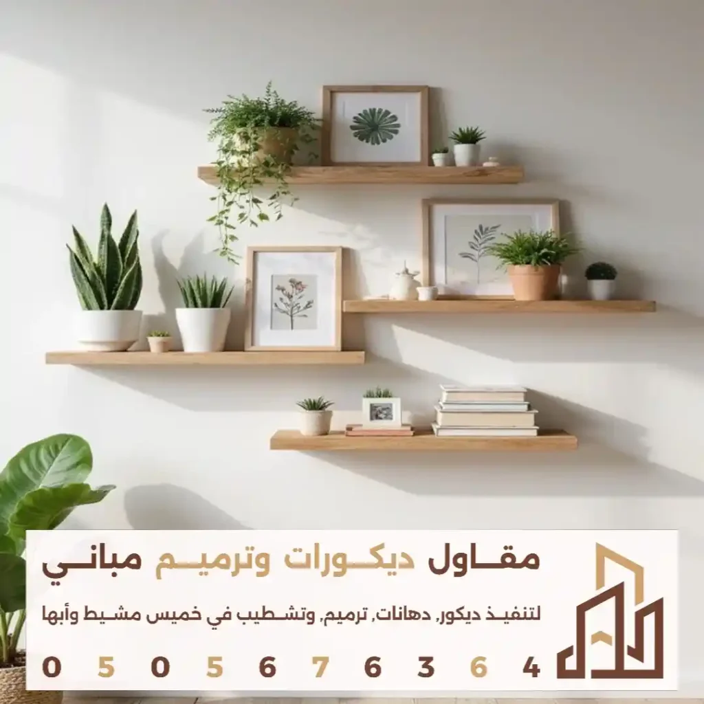ارفف خشب للصالات في ح العزيزية